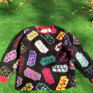 Star Wars Disney Parks Sherpa Fleece Pullover, Multi-Color Logo - Size XL